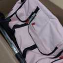 Rolling Garment Bags with Wheels, 56L Convertible Garment Bag Carry On Waterproof Oxford Garment Duffel Bag with Detachable Trolley System ,Suit Travel Bag with Shoe Compartment for Men Women, Pink