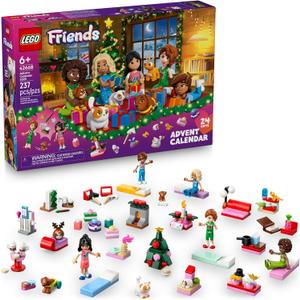 LEGO Friends Advent Calendar 2025 Building Toy - Holiday Countdown Set for Girls & Boys, Ages 6+ - 24 Buildable Surprises, 5 Minidolls & 5 Pets - Kids Gift Idea for Christmas - 42668