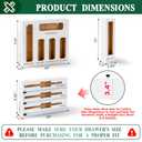 Calmbee Storage Bag Organizer - Foil & Plastic Wrap Organizer with Cutter, Kitchen Storage Compatible with Gallon, Quart, Sandwich, Snack Bags & 12" Aluminum Foil & Wax Paper, White