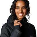 Columbia Women's Heavenly Long Hooded Puffer Jacket, Black, X-Small