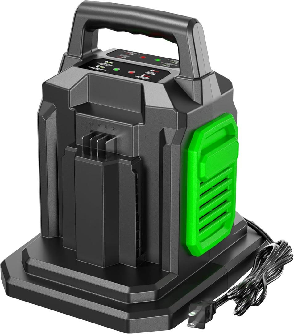 Rapid CH2800D for EGO Battery Charger 56V with Dual Ports, Replacement for EGO Charger CH5500/CH7000/CH2100/CH3200/CH8000, Compatible with 56-Volt EGO Power+ Lithium-ion Battery BA2800/BA4200/BA1400