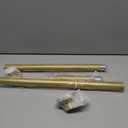 Shower Curtain Rod, Spring Tension Shower Rods Adjustable 32-61 Inch Stainless Steel Telescoping Curtain Rod for Bathroom or Windows, No Drilling, No Slip, No Rust, Gold