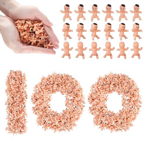 ZJJZGYXINTAI Mini Babies for Baby Shower Games, 1 Inch Plastic Babies Bulk for King Cake & Ice Cube, Tiny Baby Figurines for My Water Broke Game