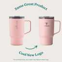 REDUCE 18 oz Hot1 Stainless Steel Insulated Mug with Temperature Adjusting Lid - Dual-Wall Vacuum, Cupholder Friendly - Keeps Drinks Hot for 6 Hours - Ideal for Coffee, Tea & Other - Pink Salt
