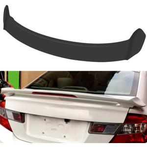 cciyu Black ABS Rear Spoiler Wing Accessories for 2013 2014 2015 for Honda Civic Stylish Trunk Spoiler Wing