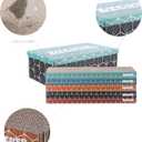 CSR1009A Naomi 17" Modern Cardboard Reversible Cat Scratcher Pad in Box with Catnip, Multi-Colored (5-Pack)