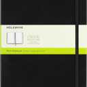 Moleskine Classic Notebook, Extra Large, Plain, Black, Hard Cover (7.5 x 10)