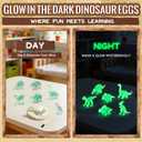Dinosaur Egg Excavation Dig Kit for Kids - 12Pack Easter Basket Stuffers, Glow in The Dark Dino Easter Eggs, Dinosaur Toys Easter Gift for 3 4 5 6 7 8 Year Old