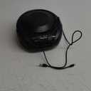 Gueray CD Player Portable Boombox Radio CD Players with Speakers Home Audio FM Radio AUX Input Support Headphones Playlist Mode PROG Playback for Outdoor Indoor Audiobooks (Power adapter not included) (Black)