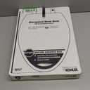 KOHLER 4636-RL-0 Cachet ReadyLatch Elongated Toilet Seat Slow Close, Soft Close Toilet Seat Quiet Lid, Contoured Grip-Tight Bumpers Installation Hardware, Apartment Essentials, White