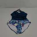 B2prity Women's Ruched Tankini Swimsuits V Neck Wrap Tie Back Two Pieces Bathing Suit Tummy Control Swimwear, Size M