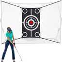 Golf Target Cloth for Net Replacement Golf Hitting Net Target with 4 Straps for Practice Training Aids Indoor Outdoor Use (3 x 5 ft)