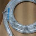 1 1/2 "-12 Ft Pool Filter Pump Connection Hose Premium Kink Free PVC Swimming Replacement Tube for Above Ground Pools, Includes 2 Hose Clamps and Can Be Cut as Needed