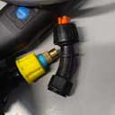 Battery Powered Sprayer 1.35Gallon/5L, 2025 Upgraded Electric Sprayer in Lawn and Garden with 3 Adjustable Force, Battery Indicator, Rechargeable Handle, Telescopic Wand,3 Mist Nozzles,Shoulder Strap (Green)