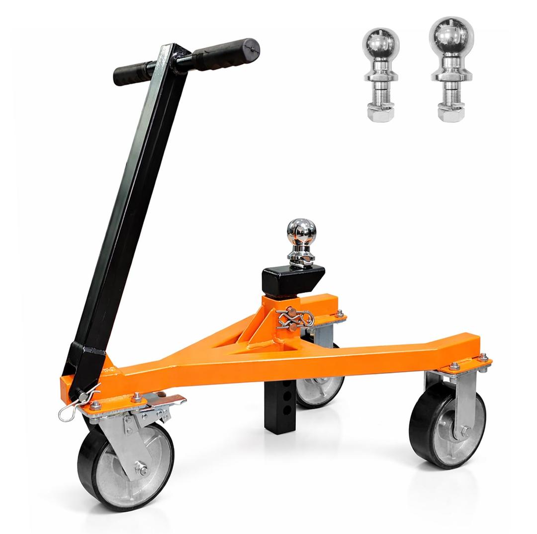 Trailer Dolly Trailer Mover Tow Dolly with 2 in & 2-5/16 in Ball
20000LBS GVWR Capacity, 3500LBS Tongue Weight Capacity, Ajustable Height Trailer Dolly, Boat RV Trailer Mover