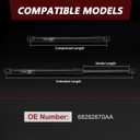 Rear Window Struts for 2018-2025 Jeep Wrangler JL, Rear Back Glass Window Lift Support, Replaces 68282670AA 68282670AB