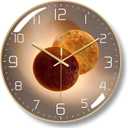 Ergocar Wall Clock, Art Deco Wall Clock, Non-Ticking Silent Modern Metal Wall Clock, Suitable for Living Room, Bedroom, Office,Study Room, (Gold Frame-g)