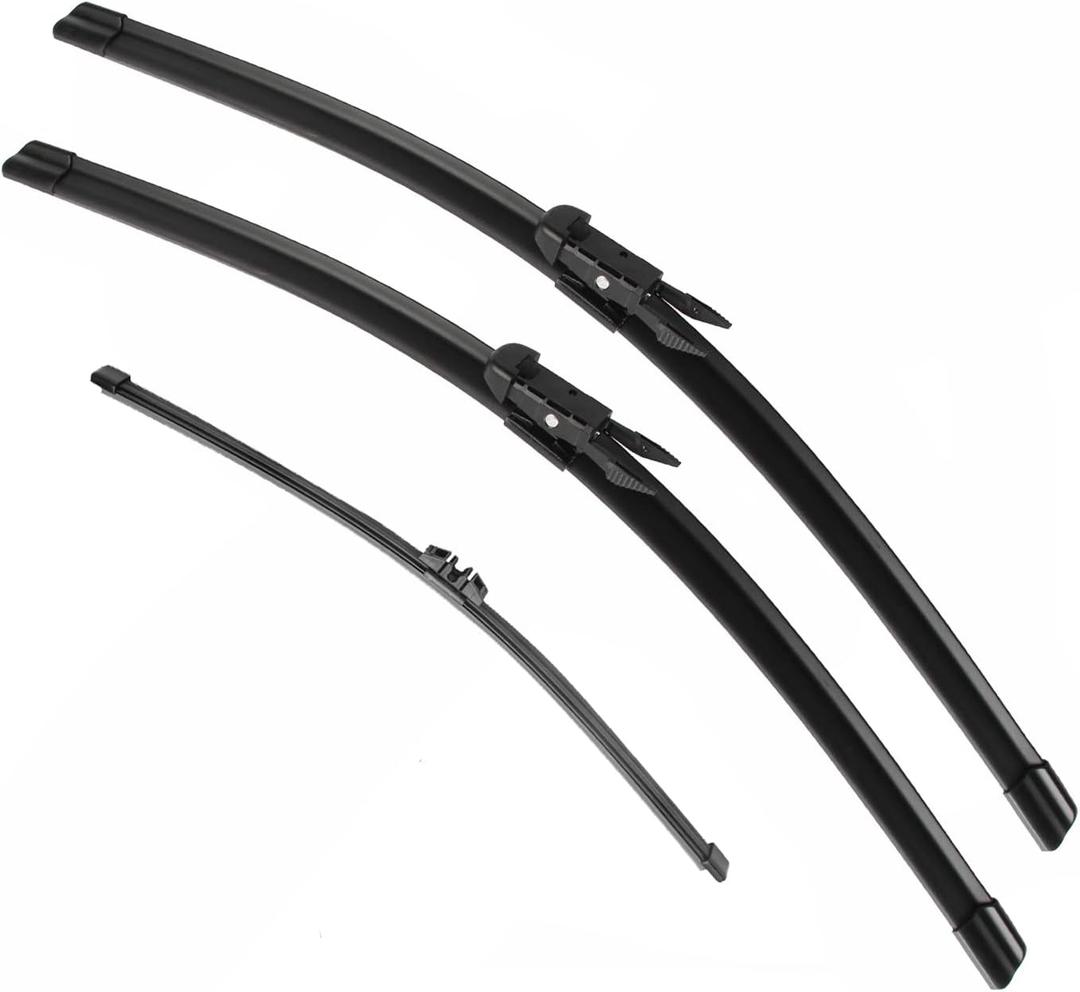 Front and Rear Windshield Wipers Original Equipment Replacement For Mercedes-Benz GLA250 GLA45AMG 2013~2015 BMW X1 2009-2015 Front Windscreen Wiper And rear wiper blade (CO241912O)