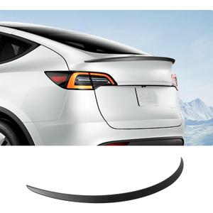 BASENOR Spoiler for Tesla Model Y Rear Spoiler Wing ABS Material OEM Rear Trunk Lip Model Y Accessories Matte Black Proprietary Design Custom Fit 2020-2024
