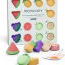 Momcozy 14-Pack Fruit Bath Bombs with Essential Oil, Ideal Christmas Gift for Happy Educational & Fun Bath Time, Bath Bombs Kit with 7 Cute Fruit Shapes, Ideal Gifts for Kids Girls Boys Toddlers
