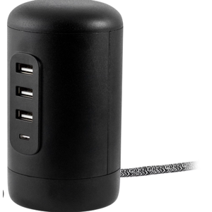 Philips 3 USB-A 1 USB-C 2 Outlet Desktop Charging Station With Cord