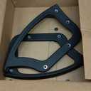 Office Chair 2pcs Ring Arm Replacement Parts Wheelchair Accessories Plastic Chairs Black Armrest Part Accessories Arm Accessory Angle Desk 16.5x10.6inches