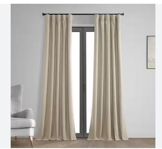 Blackout Curtains 2 Panel 50" x 108" Light Brown