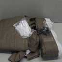 Blackout Dual Layer Linen Bedroom Curtains 84 Inches Long 2 Panels Set, Chocolate Tart Memory Trained Pinch Pleated Thermal Noise Canceling Farmhouse Privacy Windows Curtain for Living Room Darkening