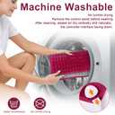 Deepsoon Heating Pad,Electric Heating Pads for Back,Neck,Moist Heating Pad for Abdomen Shoulder Knee Legs,Dry/Moist Heat&Auto Shut Off,Mother's Day Birthday for Men and Women,Burgundy,24x12 Inch