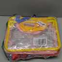 8 Packs 8 Colors Large Toy Storage Bags with Zipper and Labels, Clear PVC Waterproof Toy Organizers Bags for Board Games, Puzzles Pieces, Building Blocks, Handmade Accessories, Kid Books