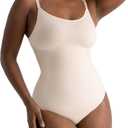 SHAPERMINT Bodysuit Women Shapewear - Tummy Control Body Suit for Women - Seamless Compression Slimming Shaping Bodysuit, L