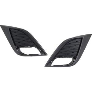 For Mazda 3 Fog Light Cover 2010 2011 Driver and Passenger Side Pair/Set | Primed | 2.0L/2.5L Engine | DOT/SAE Compliance | MA1038106 + MA1039106 | BBN250C21C + BBN250C11C