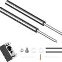 Floating Shelf Hidden Bracket 5" (2 PCS) - Hidden Supports for Wooden Floating Shelves - Drywall Mount or Stud Mount with Included Drill Guide and Steel Hardware