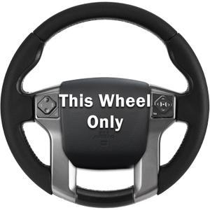 Fit for Tacoma(2012-2023) Steering Wheel Cover, Steering Wheel Cover for Toyota 4Runner(2010-2024) Tundra(2014-2021) Sequoia(2014-2022) Accessories (Perforated Black)