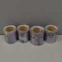 Gersoniel 4 Rolls 98.5 ft Halloween Ghost Bulletin Board Border Decoration Holographic Ghost Die Cut Trim Border Roll for Halloween School Classroom Chalkboard Office Decoration, 4 Designs