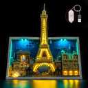 LocoLee Light kit Compatible with Lego 21064 Paris  City of Love - No Model Only Lights, LED Lighting Accessories Compatible with Lego 21064 Paris City Love (Standard Version)