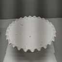 12-Inch Porcelain Round Cake Stand - White Dessert Stand for Wedding, Birthday Party