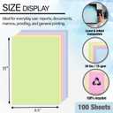 BAZIC Products Pastel Multipurpose Paper 8.5 x 11 100 Sheets Count