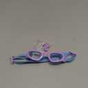 Kids Swim Goggles in Dual-Tone, Adjustable Nose Pads & Soft Silicone for Leak-proof(6-14), Clear Vision & Anti-Fog & Anti-UV (Light Purple)