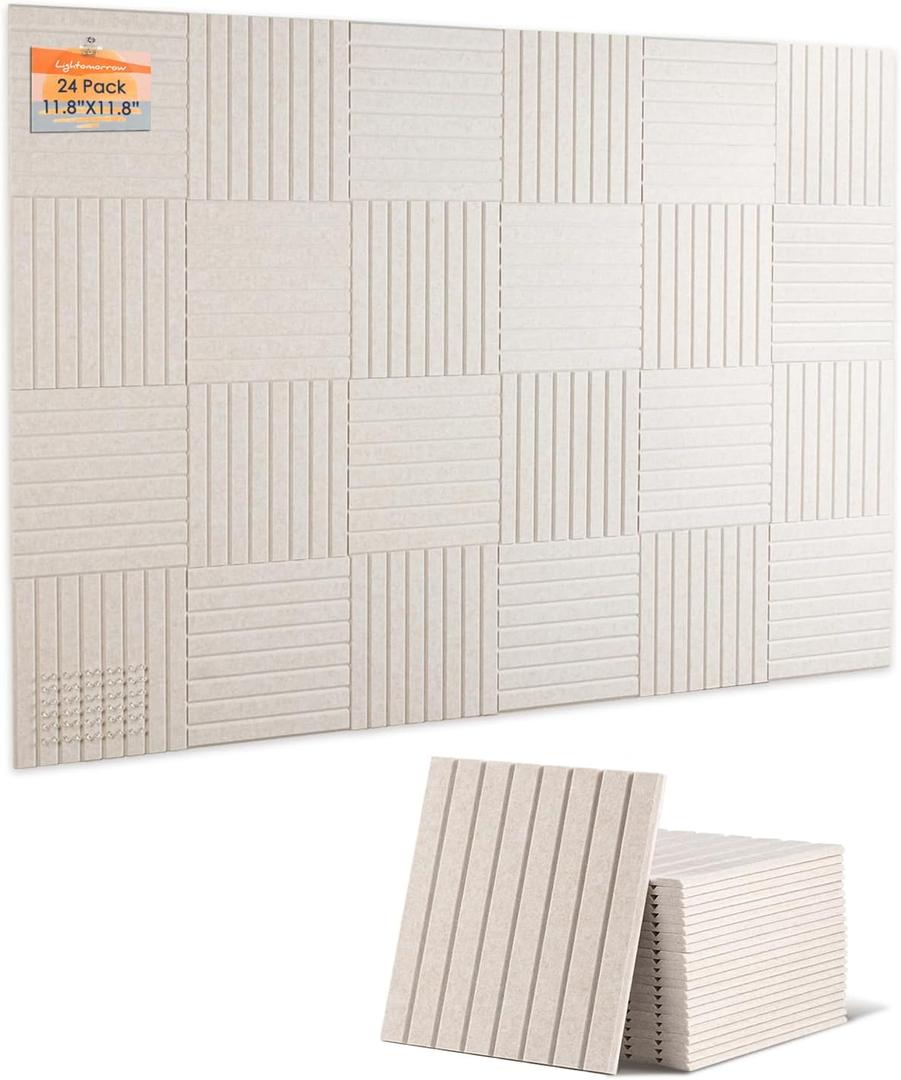 Large Felt Bulletin Board 24 Pack Tiles 48x71in Alternative to Cork Board
