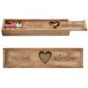 Barydat Pregnancy Test Gifts Box Keepsake Box Pregnancy Announcement for Husband Wooden Baby Reveal Announcements Surprise Ideas Test Holder Baby Souvenir Gifts for Dad Grandma Grandparents(Brown)