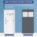 JUIN Door Screen Magnetic Closure: Fit 36 x 80 Inches Door - Doors Screen Insulation Window Cold Blanket Soundproof Cover for Winter Thermal Insulated Heat - Gray (Curtain Size 38x82)