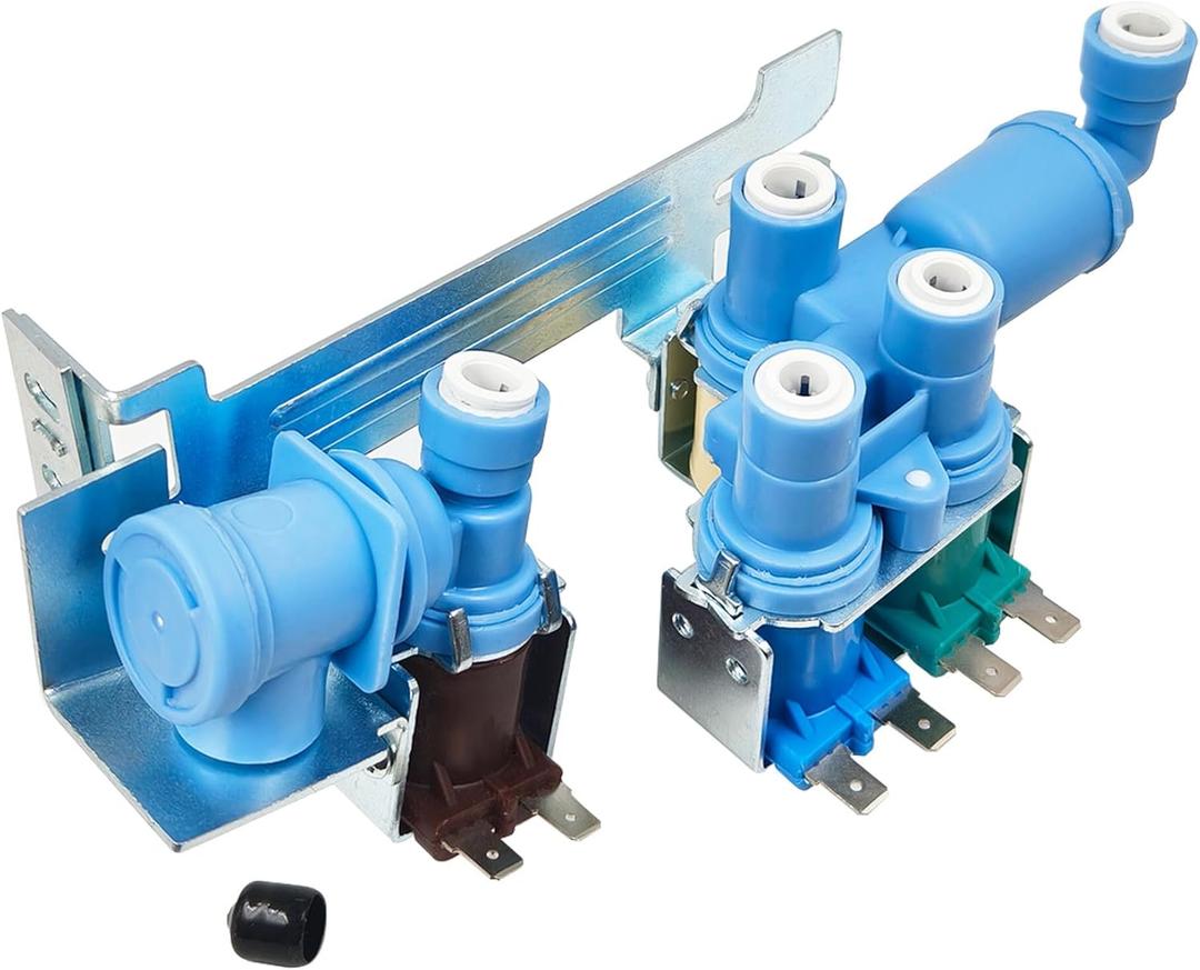 242253002 242102201 Refrigerator Ice Maker Water Inlet Valve for frigidaire electrolux kenmore crosley, Replacement Water Valve Parts 2689640, AP5669874, PS7321353, EAP7321353 Fits Model CFD DGH E23