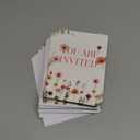 Marspark 50 Pack Love in Bloom Wildflower Bridal Shower Invitation Cards with Envelopes Wedding Bridal Shower Invitation Colorful Floral for New Couples Mr Mrs Newlyweds Invites Party Favor Supplies