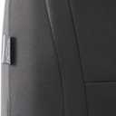 FH Group Car Seat Covers Rear Set Cloth - Car Seat Covers with Removable Headrest,Universal Fit,Automotive SeatCovers,Washable Car SeatCover for SUV,Sedan,Van Black
