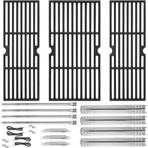 Grill Replacement Parts for Charbroil Performance 475 4 Burner 463347017 463377017 463342119 18" Grill Grates Burner Heat Plates for Char Broil 463335517 463376017 463377319 463275517 Gas Grill Parts