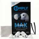Comply TrueGrip MAX | Premium Memory Foam Replacement Earbud Tips for Apple AirPods Pro Gen 3 | Long Lasting Comfort, MAX Durability, Secure Fit, Superior Noise Isolation| White (Medium) (3 Pairs)