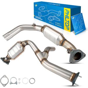 Catalytic Converter Kit Direct-Fit Compatible with Chevrolet, GMC 2007-2008 Silverado/Sierra/Suburban 1500, Tahoe/Avalanche/Yukon/Yukon XL 1500 4.3/4.8/5.3/6.0L