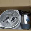 GANIZA Food Processors, Electric Food Chopper with Meat Grinder & Vegetable Chopper - 2 Bowls (8 Cup+8 Cup) with Powerful 450W Copper Motor - Includes 2 Sets of Bi-Level Blades (Grey)