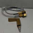 FORIOUS Brushed Gold Bathroom Sink Faucets 3 Hole Widespread, 2 Handles Bathroom Faucet with Pop-up Drain and Flexible Hot and Cold Water Hoses, Suitable for Vanity RV Restroom